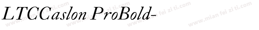 LTCCaslon ProBold字体转换